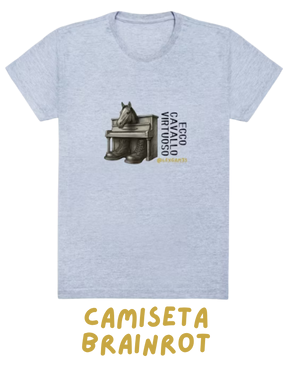 Camiseta LexGam3s com estampa do Brainrot – estilo pixel gamer exclusivo
