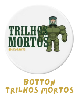 Bottom gamer Trilhos Mortos – arte pixelada exclusiva do canal LexGam3s
